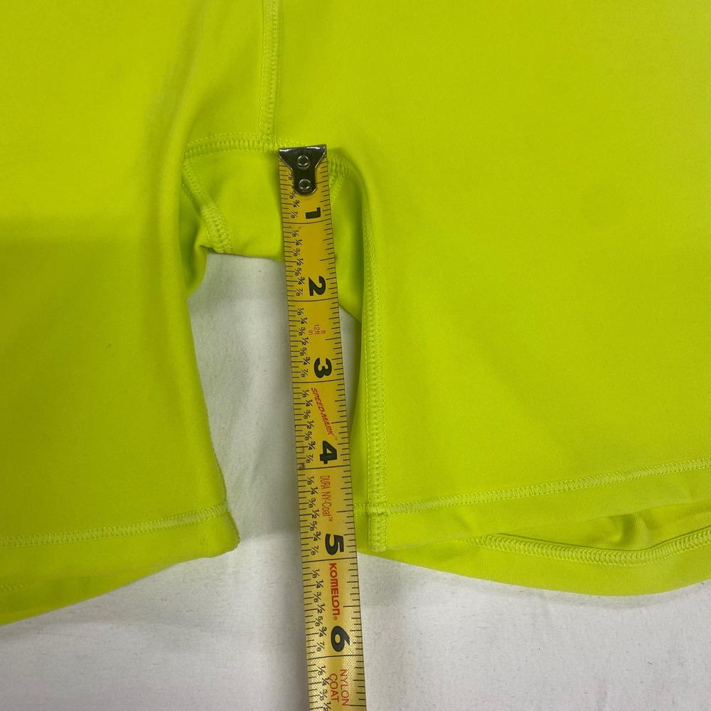 SKIMS Fits Everybody High Waist Shorts Size M Daffodil Neon Yellow Biker - Picture 4 of 8